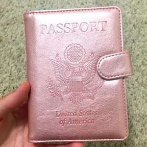 Brand New Rose Gold Passport Holder
